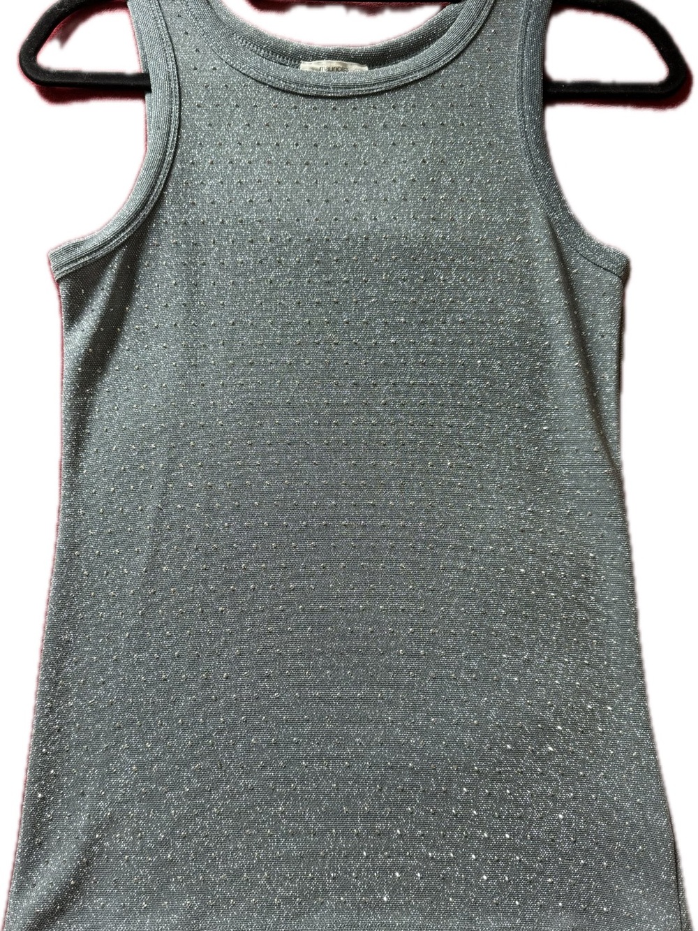 Maurices Metallic Silver Sleeveless Tank